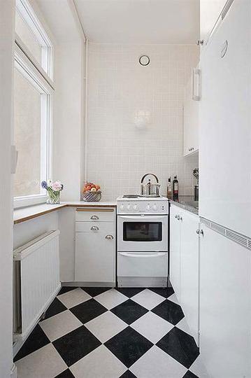 Uma pequena cozinha - como organizar corretamente um espaço