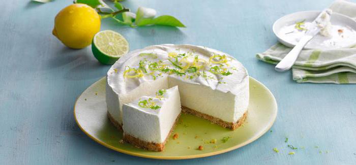 Cheesecake de limão: receitas simples e deliciosas com uma foto