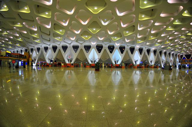 aeroporto internacional em marrocos