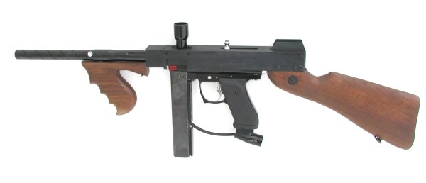 A arma automática da Thomson é uma arma de gângsteres usada pelas forças armadas de muitos países